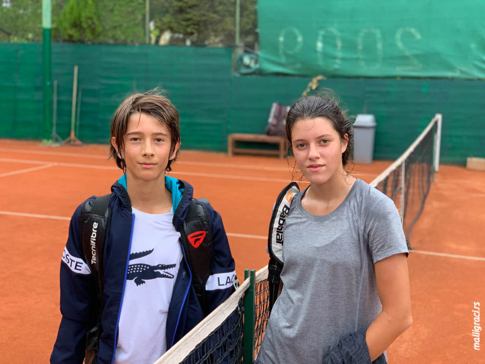 Ognjen Milić, Jana Premović, Egzibicioni turnir u TK Forhend, Teniski klub Forhend Vinča, TK Top Ten Vinča