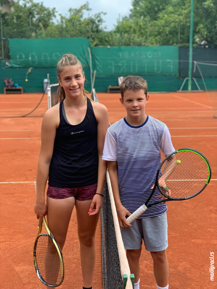 Petra Konjikušić, Vuk Kruščić, Egzibicioni turnir u TK Forhend, Teniski klub Forhend Vinča, TK Top Ten Vinča