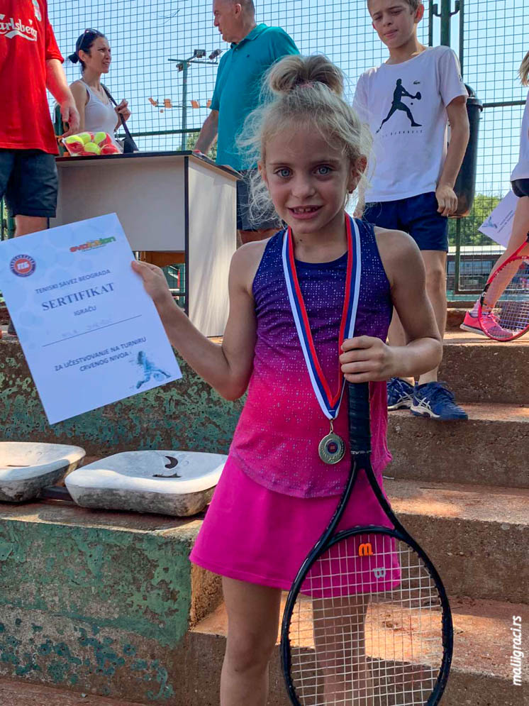 Mila Jurišić, Otvoreno prvenstvo Beograda do 8 godina crveni nivo, Teniski klub Crvena zvezda Beograd