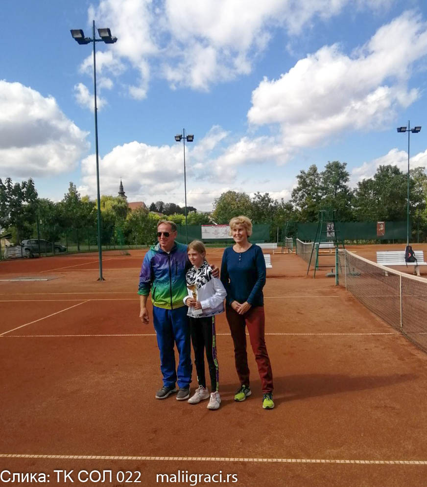 Anđelija Mijović, Ljubiša Jeremić, Otvoreno prvenstvo Šida do 10 godina zeleni nivo, Teniski klub SOL 022 Šid