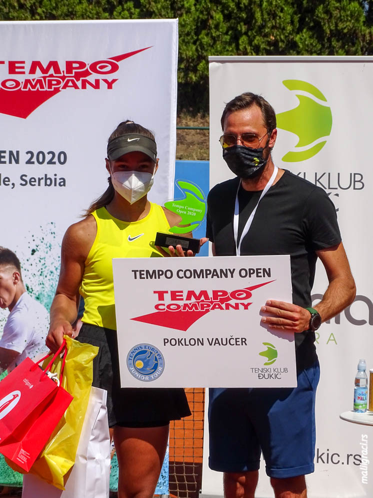 Mariia Masiianskaia, Petar Đukić, Tempo Company Open 2020 U14, Teniski klub Đukić Beograd, Tennis Europe Junior Tour