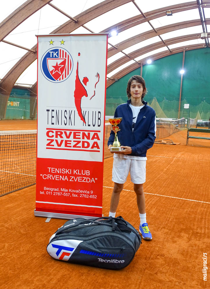 Ognjen Milić, BOŽIĆNI TURNIR 2021 U14, Teniski klub Crvena zvezda Beograd, Tennis Europe Junior Tour