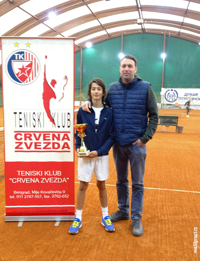 Ognjen Milić, Veljko Barjaktarović, BOŽIĆNI TURNIR 2021 U14, Teniski klub Crvena zvezda Beograd, Tennis Europe Junior Tour