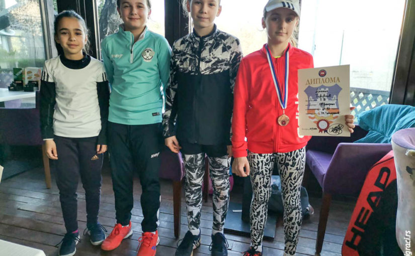 Mina Bačanin, Hana Ilić, Anđelka Đurovski, Danica Todorović, Otvoreno prvenstvo Beograda za devojčice do 10 godina zeleni nivo, Teniska akademija Tipsarević Beograd