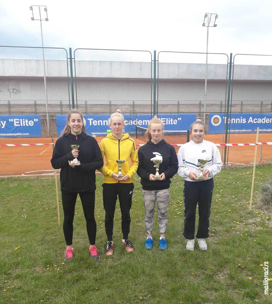 Anđelija Marković, Dora Mišković, Anastasija Ignjatić, Chiara Jerolimov, YASON CUP 2021 U16, Teniska akademija Elite Novi Sad, Tennis Europe Junior Tour