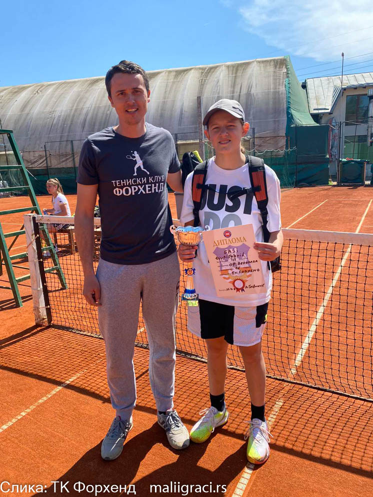 Gaja Đuričković, Aleksandar Trifunović Trifke, Prvenstvo Beograda za devojke do 16 godina, Teniski klub Forhend Beograd, Teniski savez Beograda