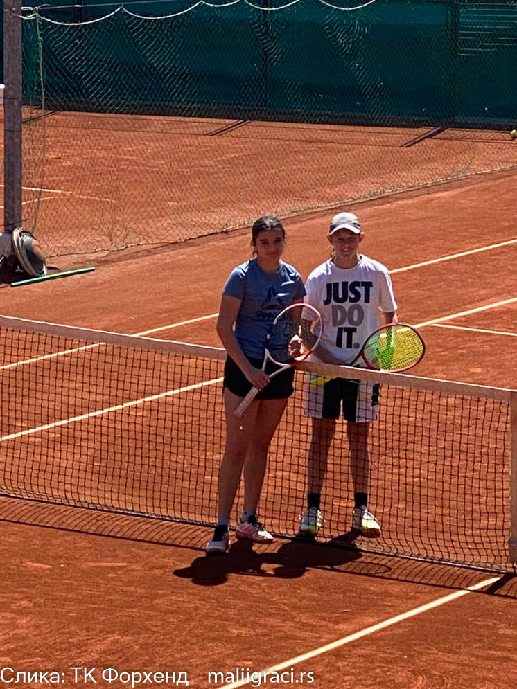 Miljana Knežević, Gaja Đuričković, Prvenstvo Beograda za devojke do 16 godina, Teniski klub Forhend Beograd, Teniski savez Beograda