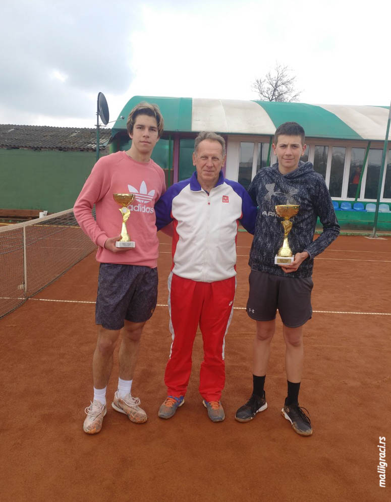 Nikola Jović, Tadej Mihajlović, Ljubiša Jeremić, Otvoreno prvenstvo Šida za mladiće do 16 godina, Teniski klub SOL 022 Šid