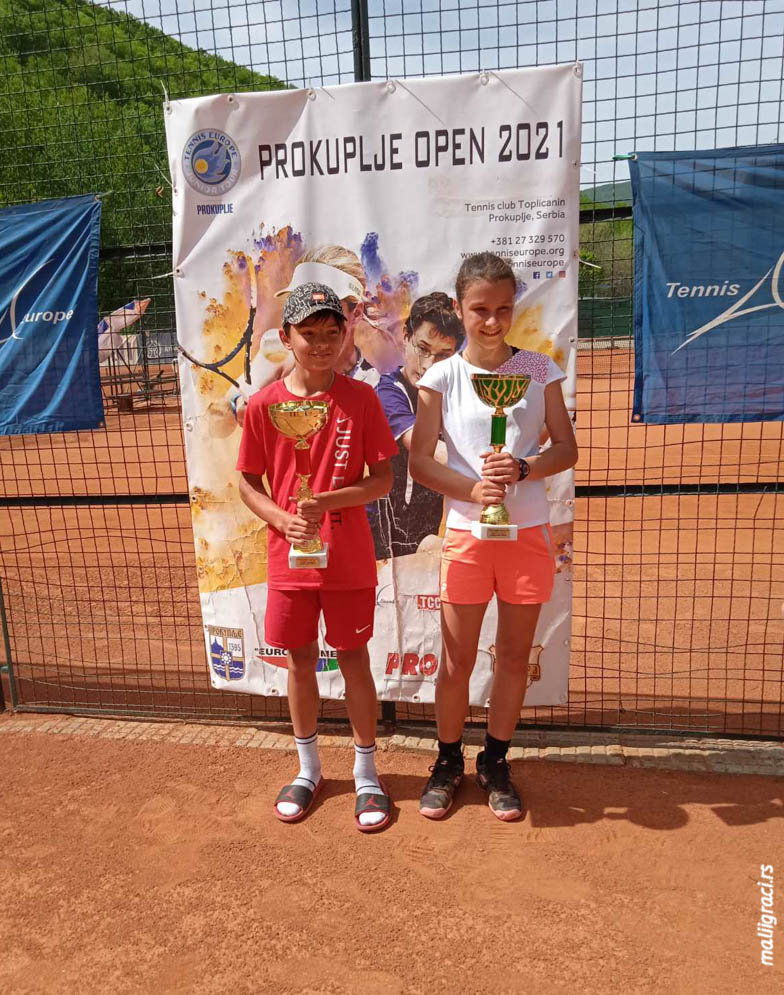 Dušica Popovski, Leon Sloboda, PROKUPLJE OPEN 2021 U12, Teniski klub Topličanin Prokuplje, Tennis Europe Junior Tour