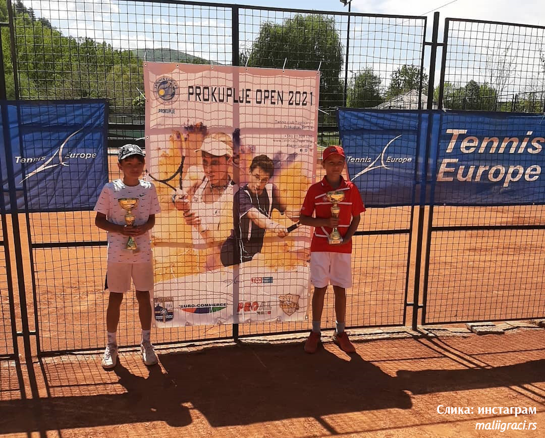 Filip Đokić, Leon Sloboda, PROKUPLJE OPEN 2021 U12, Teniski klub Topličanin Prokuplje, Tennis Europe Junior Tour