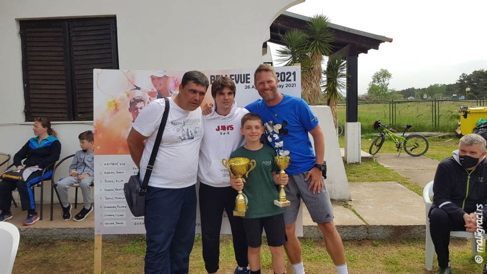 Mihailo Topić, Vladimir Jovanović, Pavle Bulić, Nenad Topić, Bellevue Cup 2021 U12 Ulcinj Crna Gora, Teniski klub Bellevue Ulcinj, Tennis Europe Junior Tour