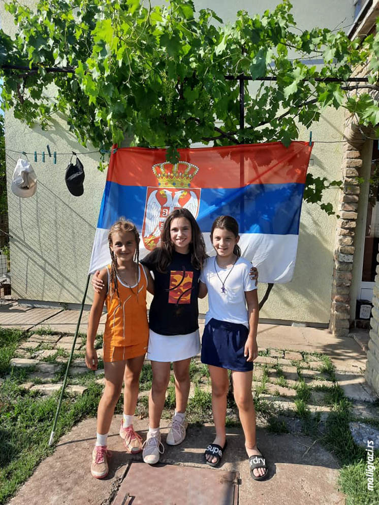 Mila Polovina, Jovana Teodorović, Natalija Sulaver, Otvoreno prvenstvo Sivca za devojčice do 10 godina zeleni nivo, Teniski klub Sivac