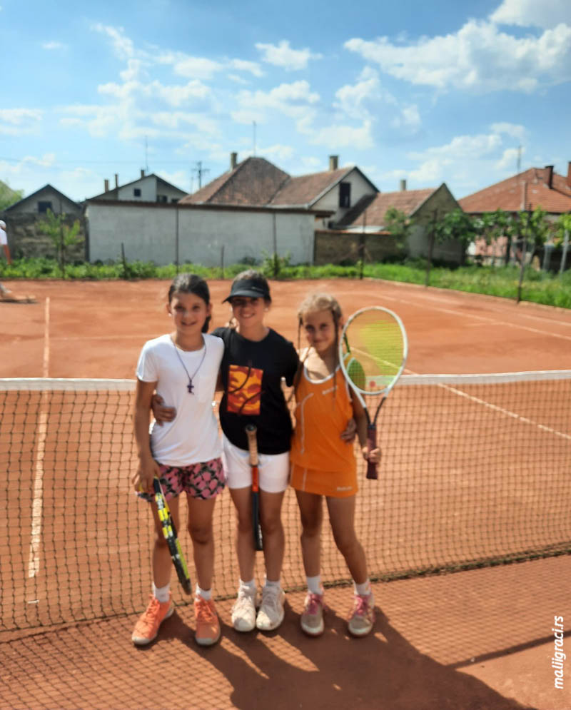 Mila Polovina, Jovana Teodorović, Natalija Sulaver, Otvoreno prvenstvo Sivca za devojčice do 10 godina zeleni nivo, Teniski klub Sivac