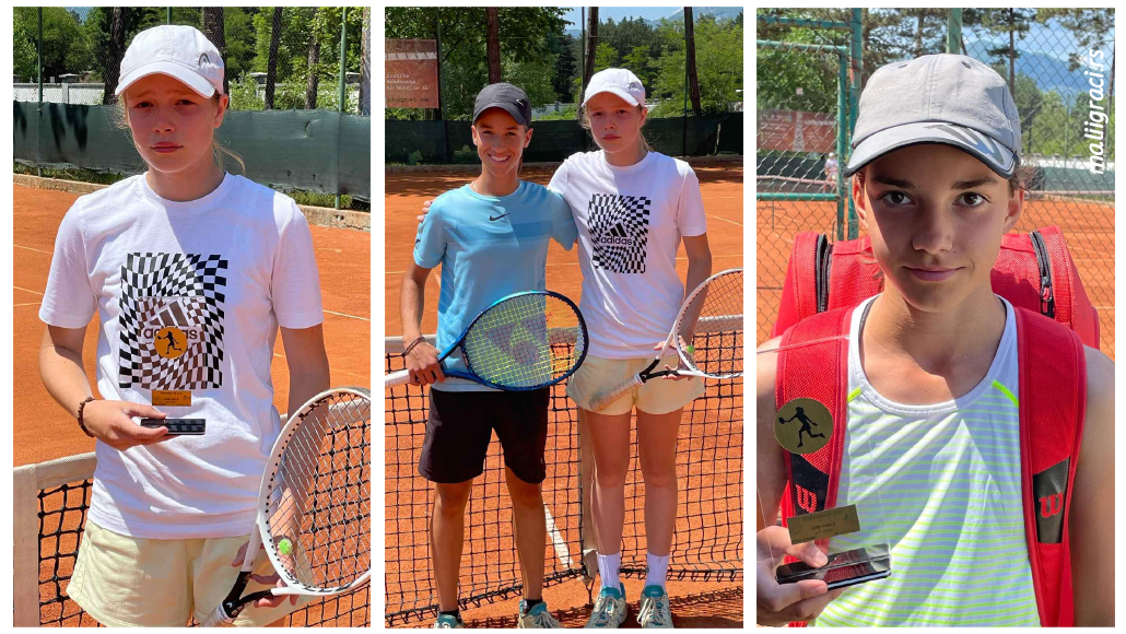 Aleksandra Đokić, Gala Ivanović, Iva Lakić, Montenegro Cup 2021 U14, Teniski klub Nikšić, Tennis Europe Junior Tour