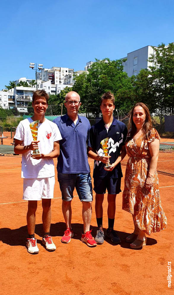 Nemanja Stokanović, Novak Stokanović, Milovan Damjanović, Ivana Vujović, Otvoreno prvenstvo Beograda za mladiće do 16 godina, Teniski centar Master Beograd