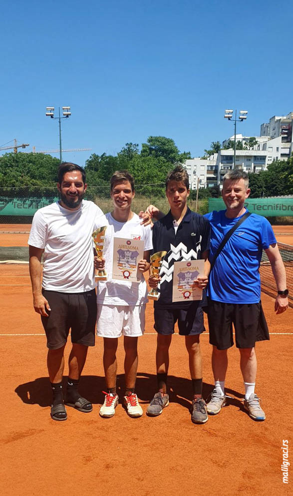 Nemanja Stokanović, Novak Stokanović, Oliver Nikolić, Aleksandar Đukanović, Otvoreno prvenstvo Beograda za mladiće do 16 godina, Teniski centar Master Beograd