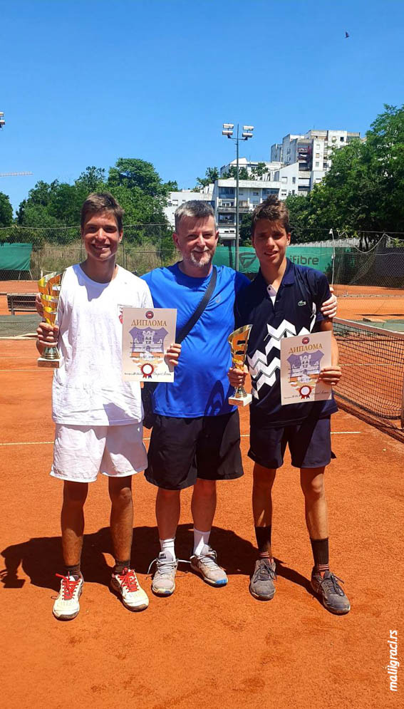 Nemanja Stokanović, Novak Stokanović, Oliver Nikolić, Otvoreno prvenstvo Beograda za mladiće do 16 godina, Teniski centar Master Beograd