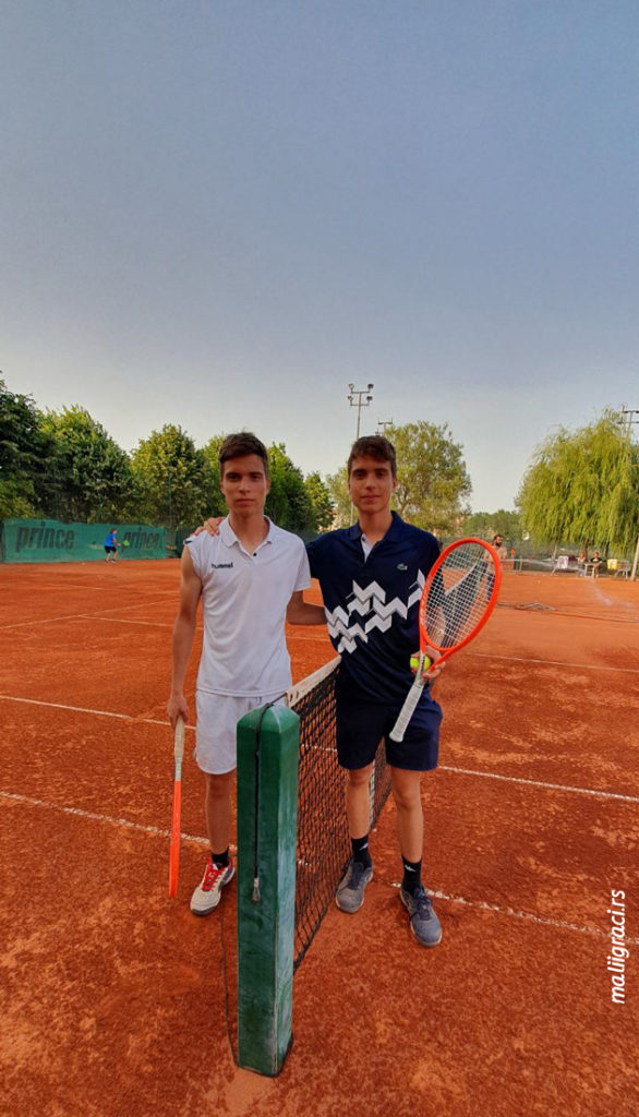 Novak Stokanović, Nemanja Stokanović, Letnje prvenstvo Srbije do 16 godina 2021, Teniski savez Srbije, Teniski klub Meridiana Novi Sad