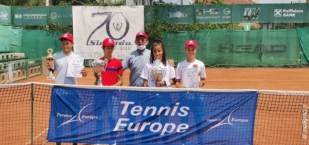 Ognjen Milić, Aleksandra Stevanović, Iva Lakić, Alexander Vasilev, ČAČAK OPEN 2021 U14, Teniski klub Sloboda Čačak, Tennis Europe Junior Tour