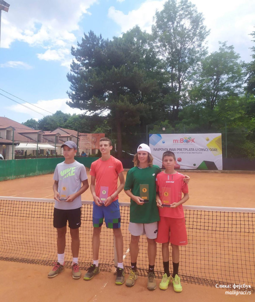 Skender Katana, Marko Dragović, Vito Antonio Darderi, Daniel Tazabekov, Montenegro Cup 2021 U14, Teniski klub Nikšić, Tennis Europe Junior Tour