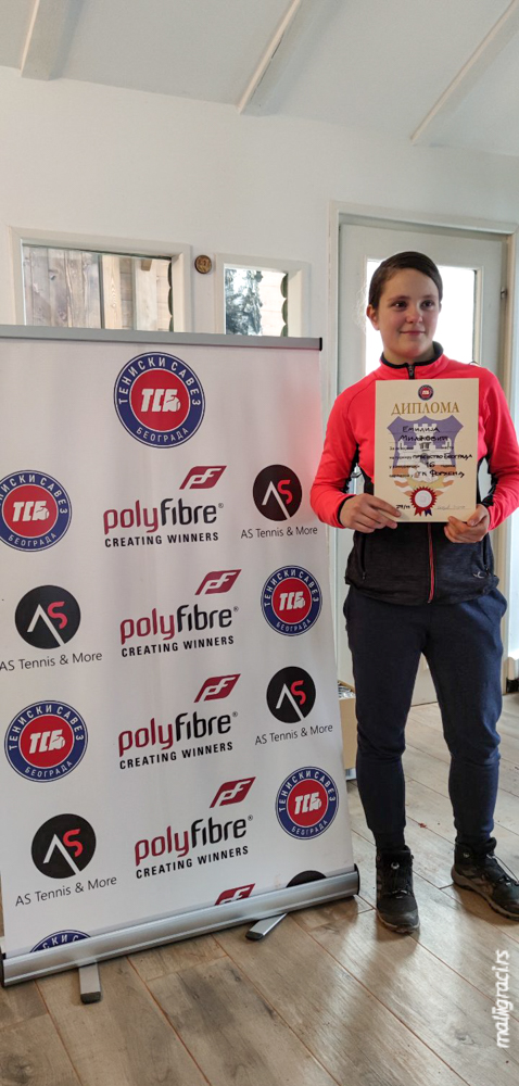 Emilija Miljković, Prvenstvo Beograda za devojke do 16 godina 2021, Teniski klub Forhend Vinča Beograd, Teniski savez Beograda