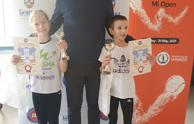 Zana Perić, Hana Stanković, Igor Petričević, Prvenstvo Beograda za devojčice do 10 godina, Teniski savez Beograda, Teniski klub Winner Beograd