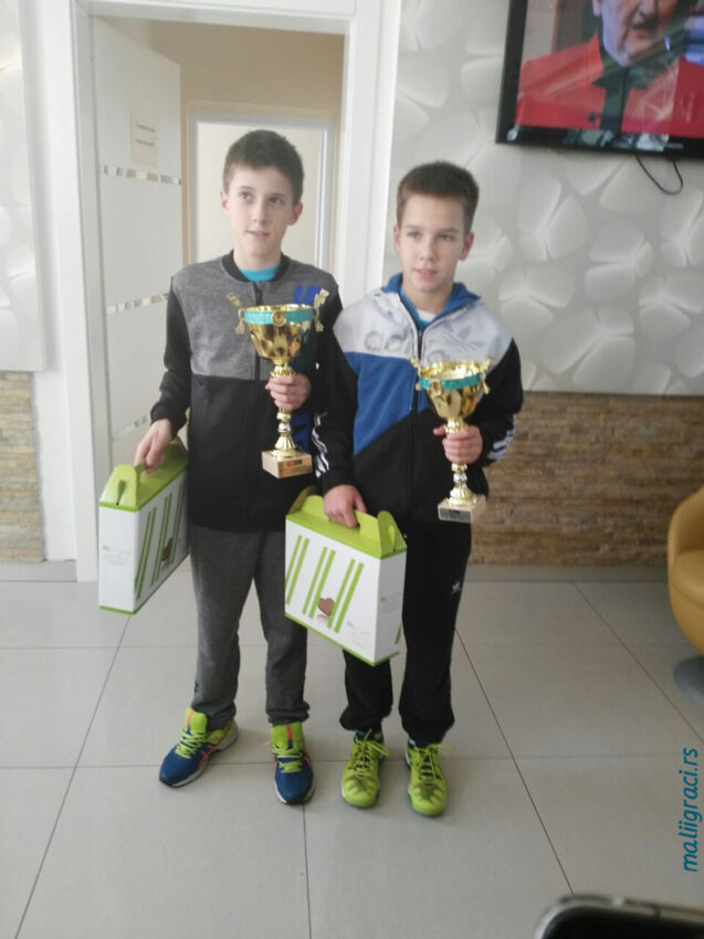 Дворанско првенство Србије, ТK Sportissimo Крушевац, дечаци 12 година, А кат, 17-22.12.16.