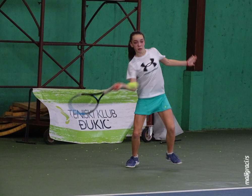 Ena Ilić, Dvoransko prvenstvo Srbije do 12 godina 2022, Teniski savez Srbije, Teniski klub Đukić Beograd