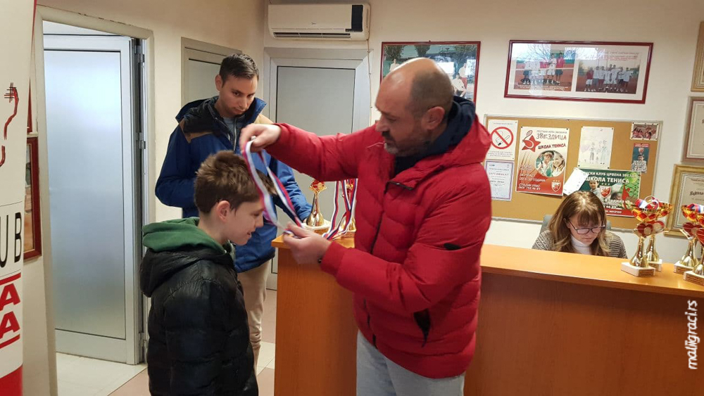 Mihailo Topić, Slobodan Boba Vojinović, BOŽIĆNI TURNIR 2022 U14, Teniski klub Crvena zvezda Beograd, Tennis Europe Junior Tour