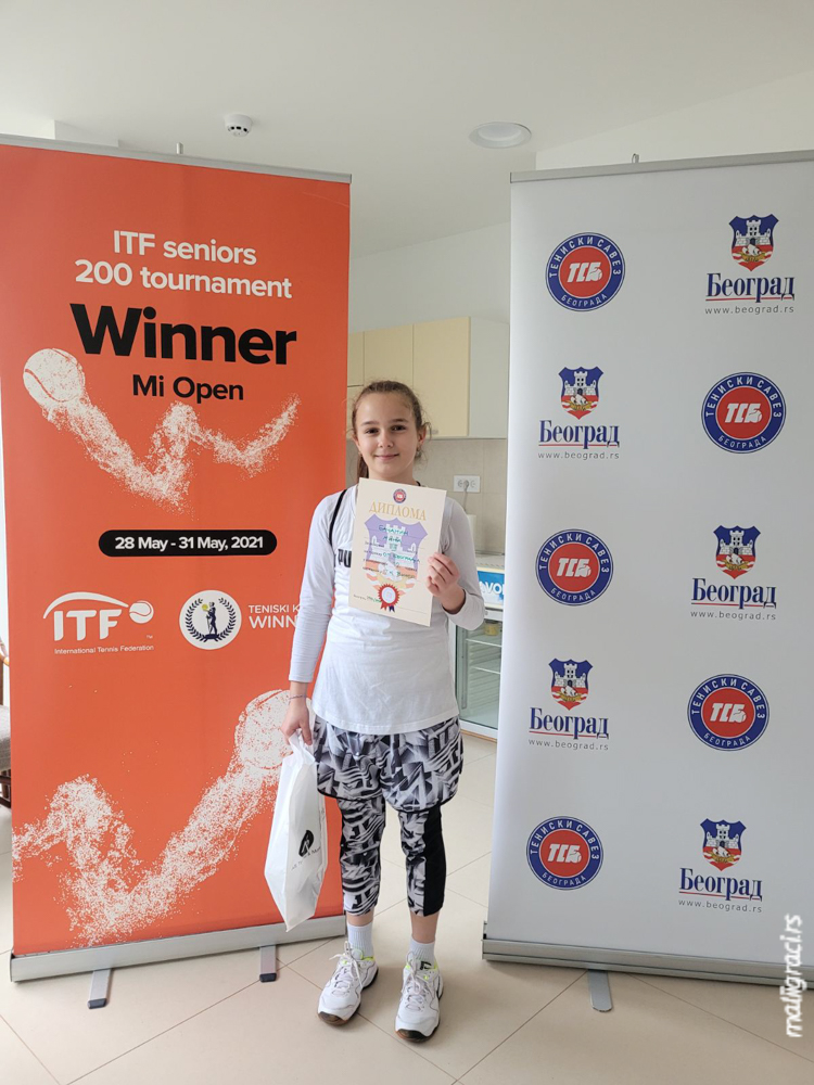 Mina Bačanin, Otvoreno prvenstvo Beograda za devojčice do 12 godina, Teniski klub Winner Beograd