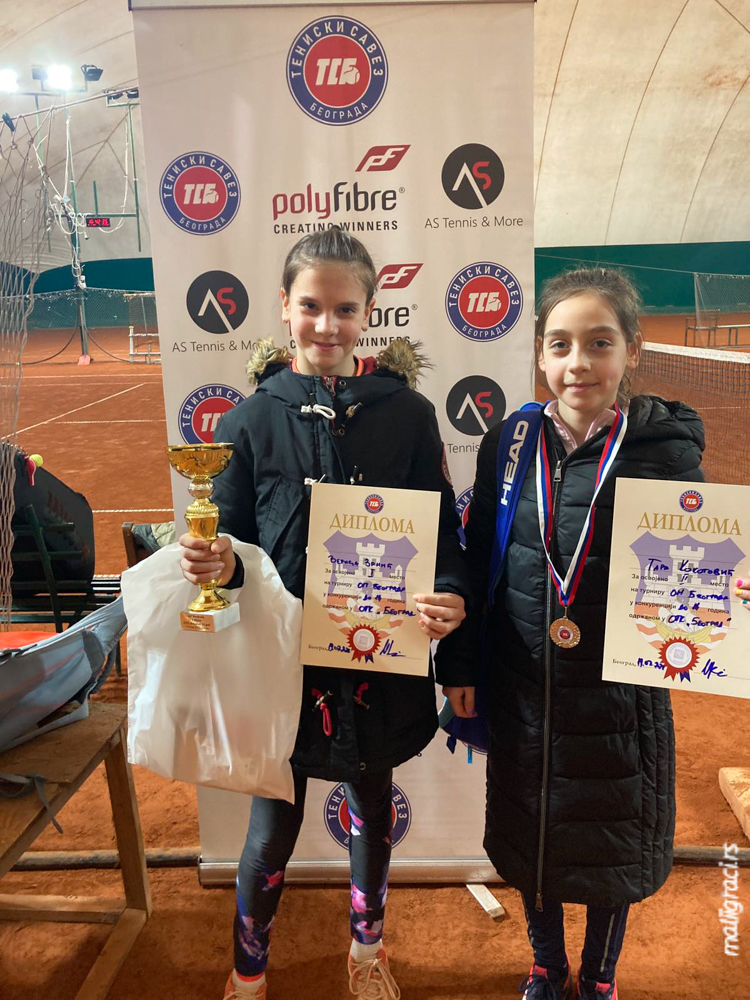 Verica Zrnić, Tara Kokotović, SERBIAN GRAND PRIX, devojčice do 14 godina, švajcarac, Teniski klub OTK Beograd