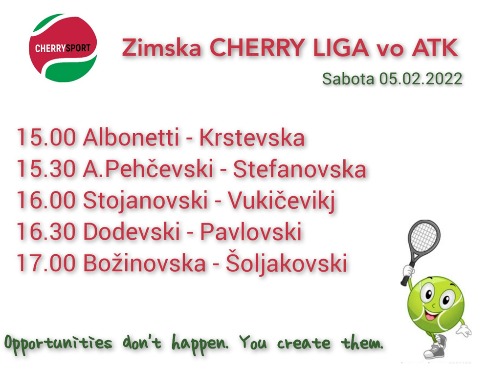Zimska Cherry liga 2022, Skoplje, Skopje Severna Makedonija, Cherry Sport