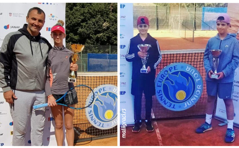 Pavle Stojiljković, Minja Živković, Tea Kovačević, 37. Memorijal Slavoj Greblo U12 Vrsar Hrvatska, Tennis Europe Junior Tour