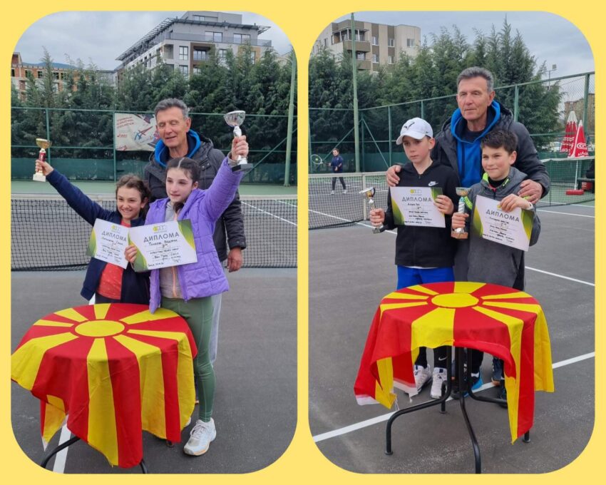 Oleg i Simona najdobri na OP na Makedonija do 11g. za momčinja i devojčinja (zelen turnir) – TK Fan tenis, Skopje 1.4. – 2.4.23.