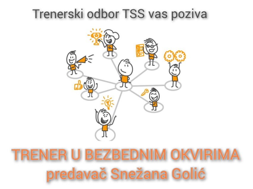 Trener u bezbednim okvirima – predavač Snežana Golić – Trenerski odbor TSS – 01.06.23.