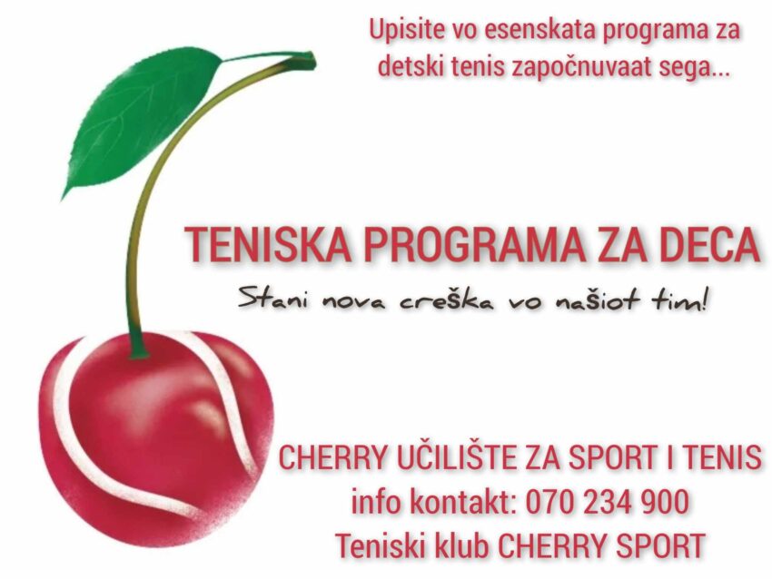 Cherry učilište za sport i tenis – teniska škola na TK  Čeri sport – sezona 2023-2024