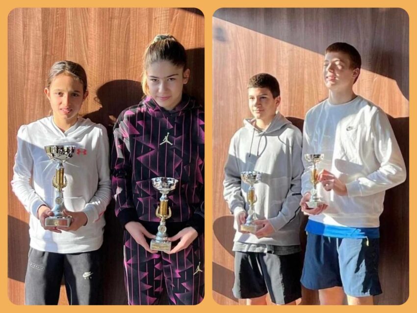 Sergej i Jana su najbolji na OP Novog Sada – dečaci i devojčice do 14 g. – TK Elite tennis line, Novi Sad – 27.01.24.