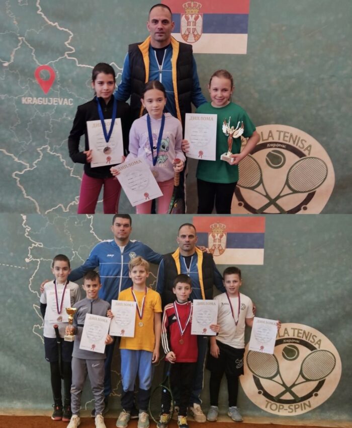 Vanja i Kalina najbolji na OP Kragujevca (zeleni nivo) – dečaci i devojčice – TK Top spin, Kragujevac 10.02.-11.02.24.