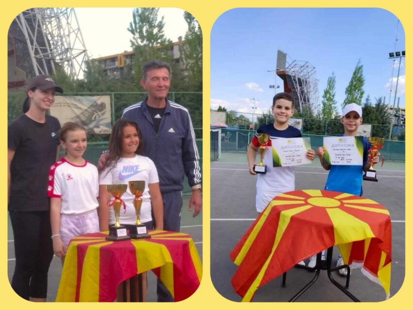 Ticijana i Darijan najdobri na OP na Makedonija za devojčinja i momčinja do 10g. (portokalov tenis) – TK Fan tenis, Skopje – 06.04.24