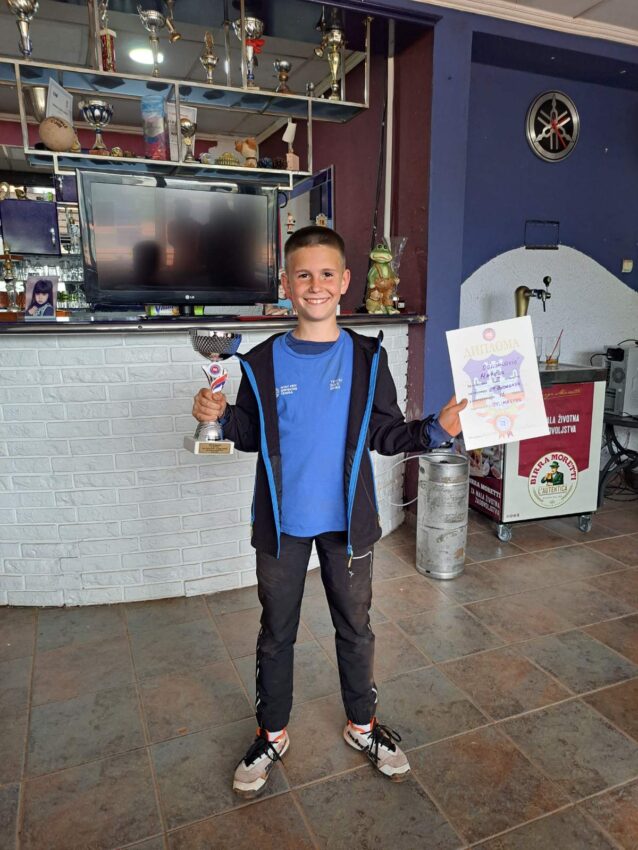 Mateja najbolji na SRB GPX za dečake do 12g. (C turnir) – TK Master, Beograd, 20.04.2024.