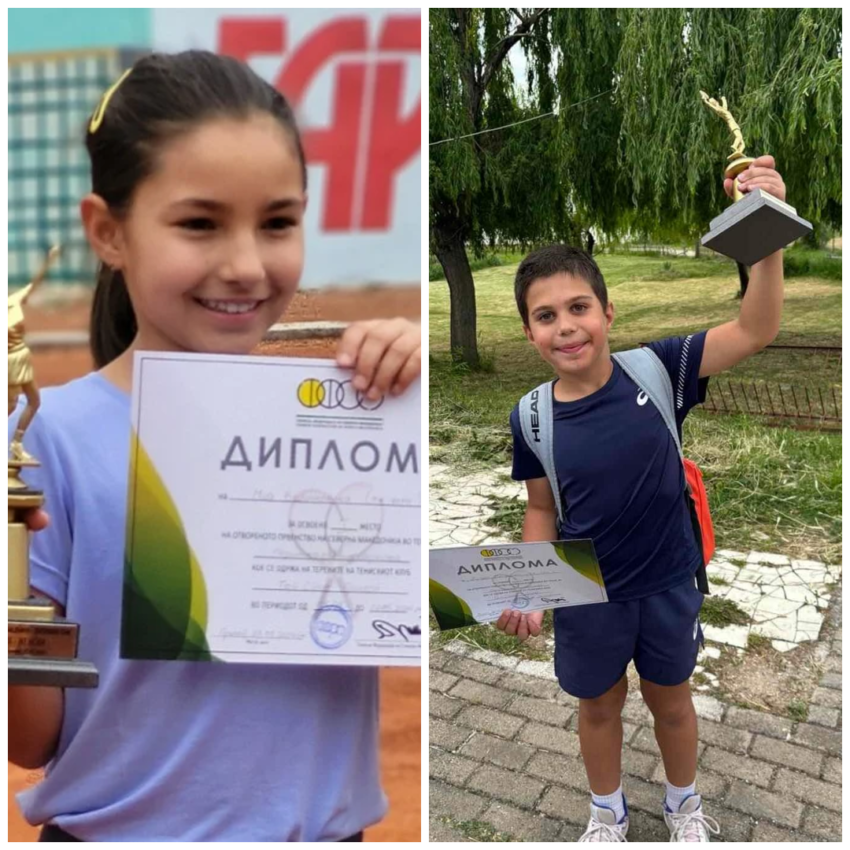 Darijan i Mia najdobri na OP na Makedonija za devojčinja i momčinja do 10g. (portokalov tenis) – TK Topspin, Prilep – 25.05.24
