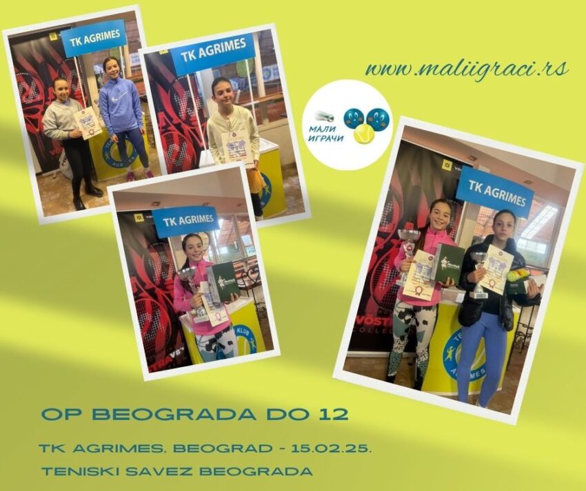 Petra najbolja na OP Beograda – devojčice do 12 g. (kat.3) – TK Agrimes, Beograd – 15.02.2025.