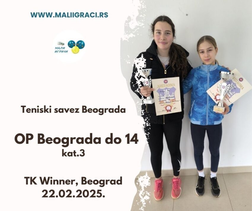 Kasija najbolja na OP Beograda – devojčice do 14 g. (kat.3) – TK Winner, Beograd – 22.02.2025.