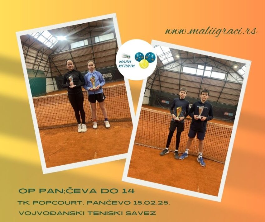 Nikola i Milica najbolji na OP Beograda – dečaci i devojčice do 14 g. (kat.3) – TK Popcourt, Pančevo – 15.02.2025.