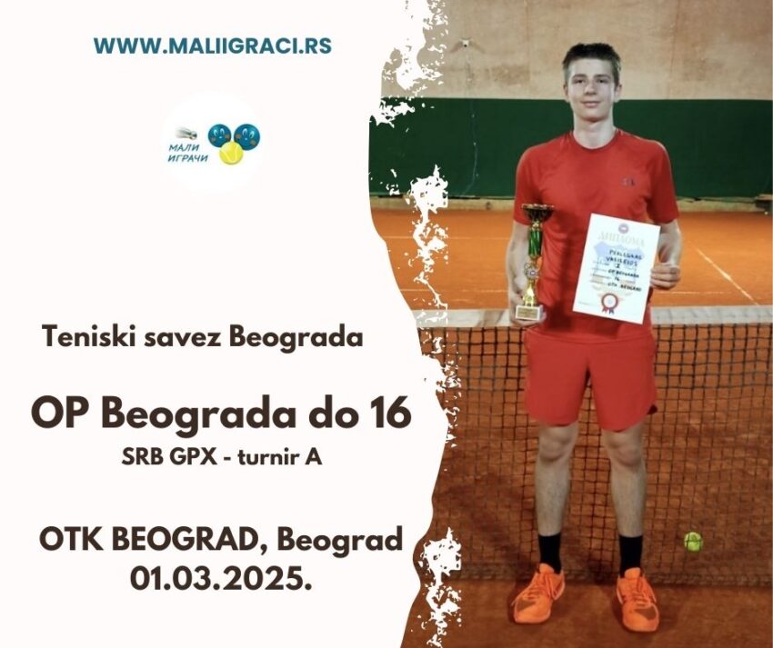 Vasileos najbolji na SRB GPX (A turnir) za juniore do 16 g. – OTK Beograda, Beograd, 01.03.2025.