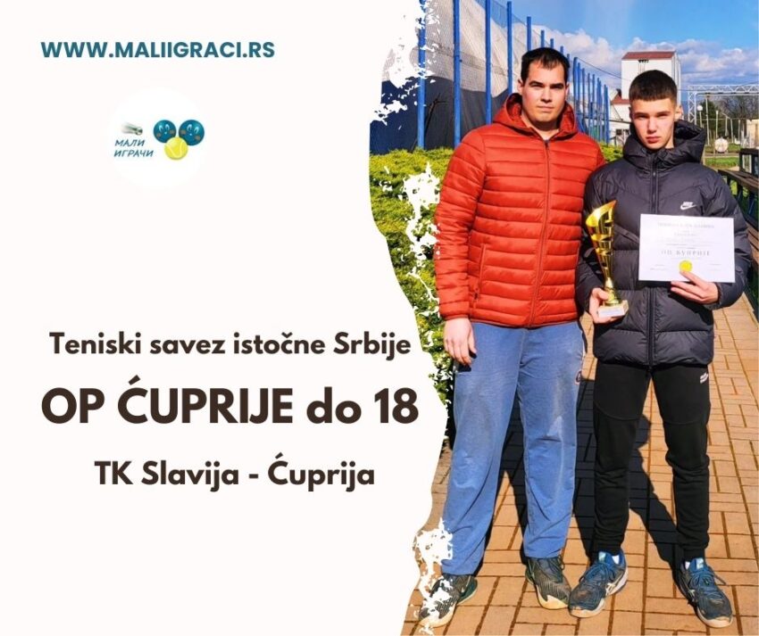 Dušan najbolji na OP Ćuprije – juniori do 18 g. (kat.3) – TK Slavija, Ćuprija – 29.03.2025.