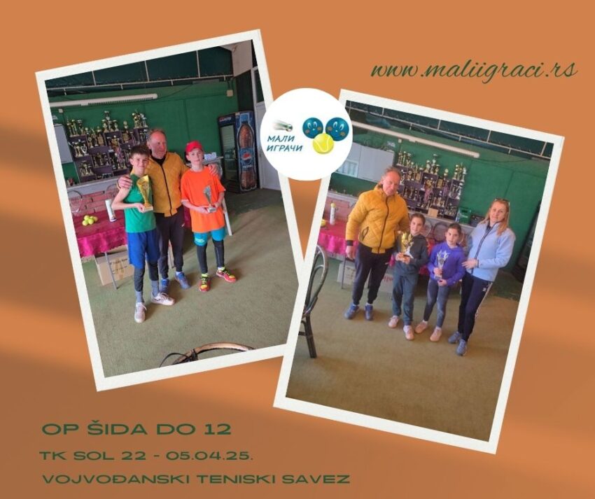 Vuk i Laura najboji na OP Šida (kat.3) – dečaci i devojčice – TK Sol 022, Šid 05.04.25.