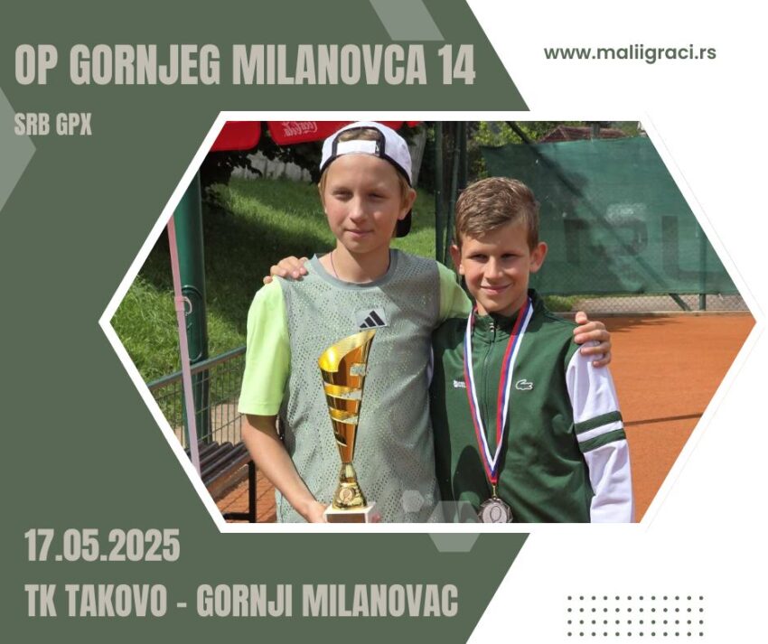 Timophey najbolji na OP Gornjeg Milanovca – SRB GPX – dečaci do 14 g. – TK Takovo, Gornji Milanovac – 17.05.2025.