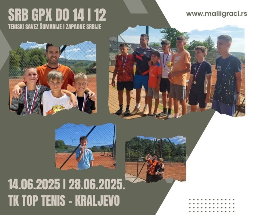 Stefan najbolji na Zlatiboru, Viktor najbolji u Kraljevu – SRB GPX do 14 g. i 12 g. – TK Top tennis, jun 2025.