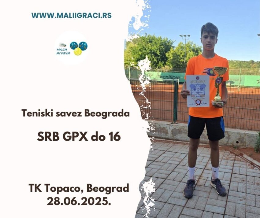 Miroslav najbolji na SRB GPX za juniore do 16 g. – TK Topaco, Beograd, 28.06.2025.